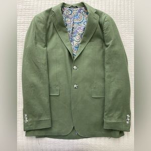 Alan Flusser Green Suit Jacket